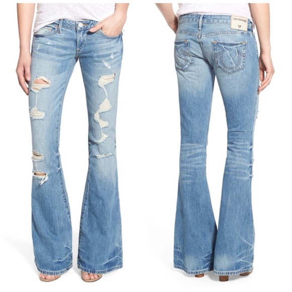 true religion bell bottom jeans